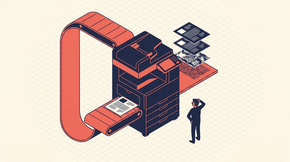Recursive AI training on AI-generated data causing model collapse